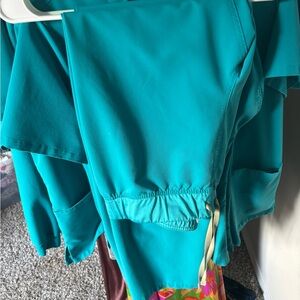 Figs TWO Teal Scrub Pants in large tall